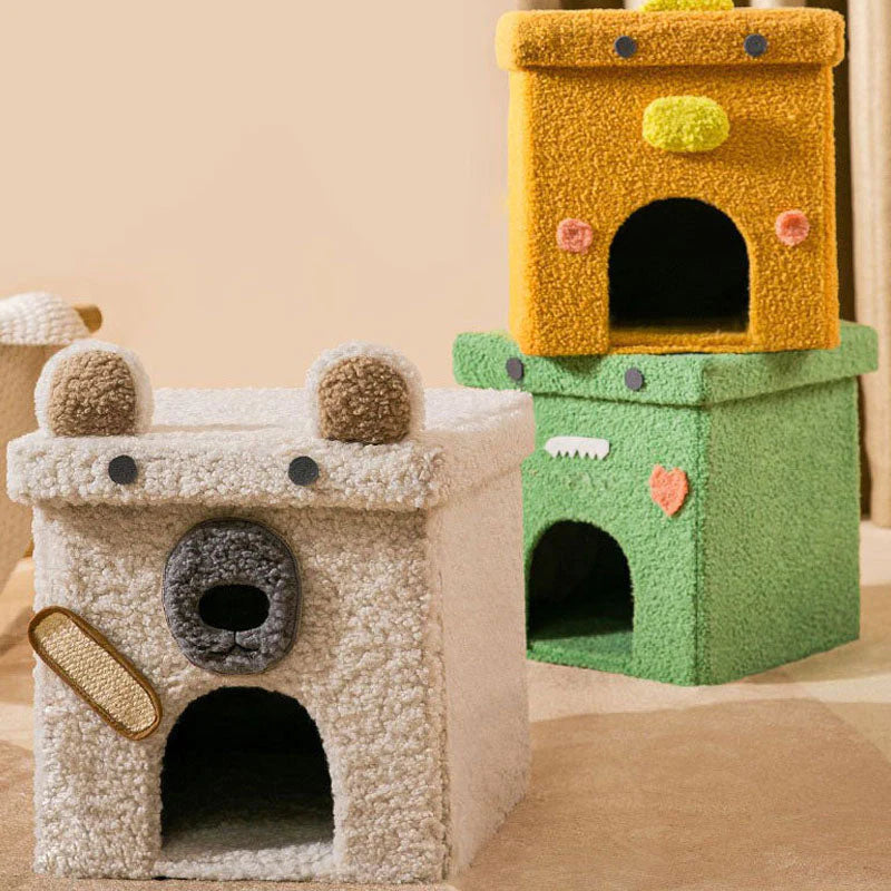 Animal Series Foldable Soft Cat Cave Cat House