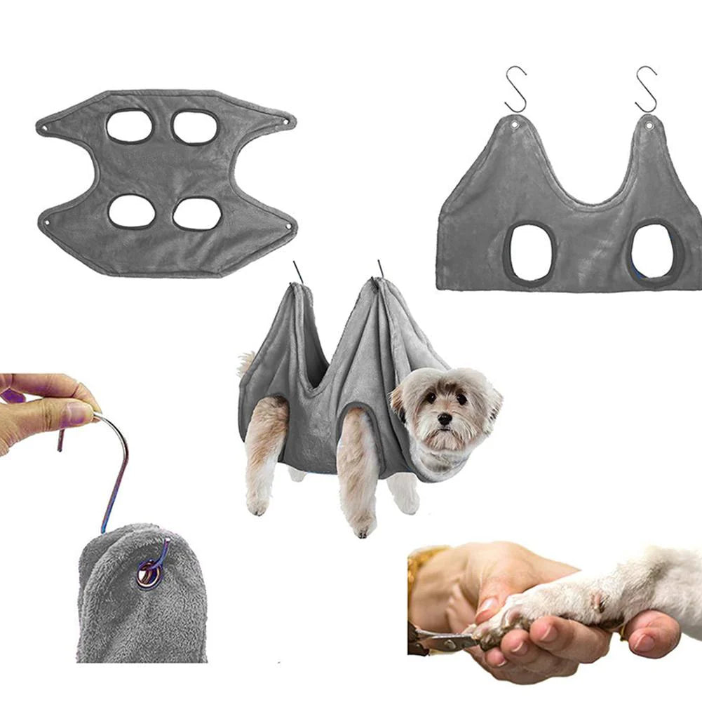 Portable Pet Grooming Hammock Harness