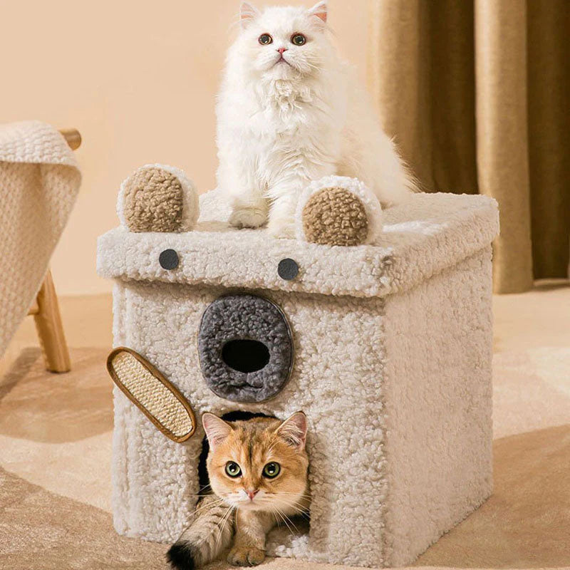 Animal Series Foldable Soft Cat Cave Cat House