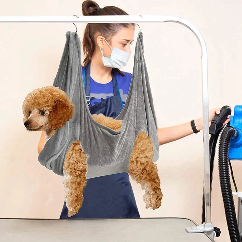 Portable Pet Grooming Hammock Harness