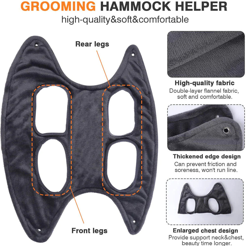 Portable Pet Grooming Hammock Harness